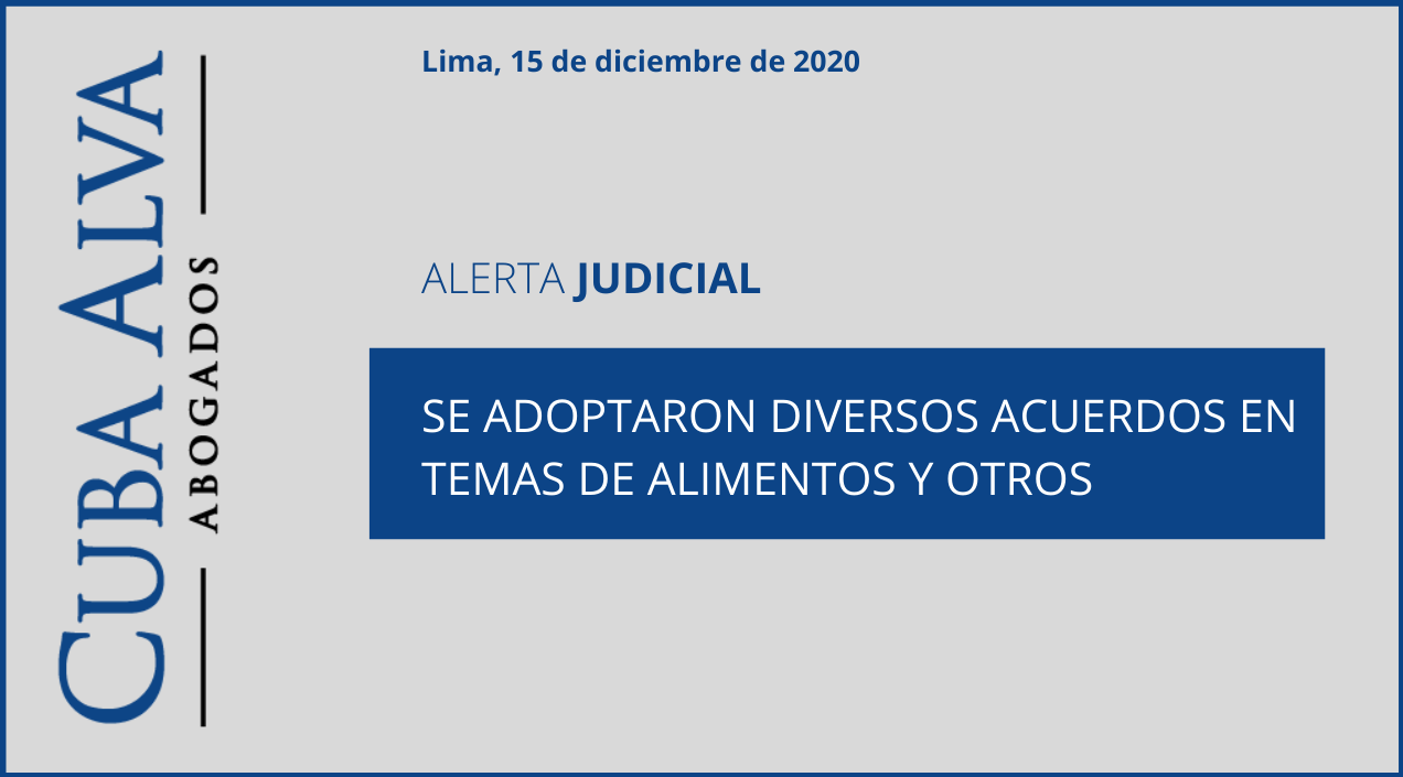 Alerta Judicial — 15 de Diciembre de 2020